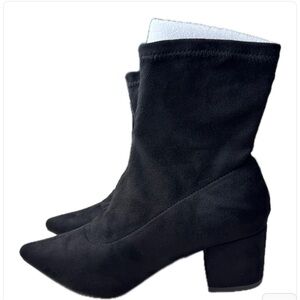 Lulu's Black Heeled Boots